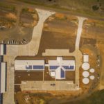 Cotton Processing Plant Aerial View